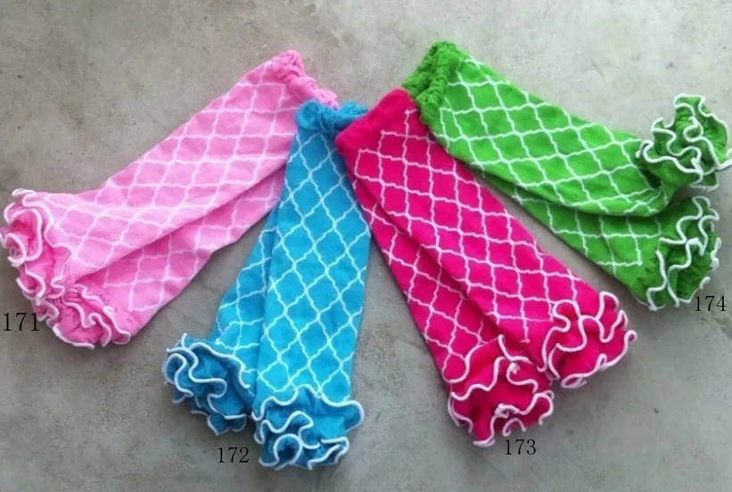 baby girls leg warmer with chiffon ruffle