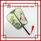 Chinese Tradition Royal Silk Like Hand Held Fan for Wedding Invitation TS101-2