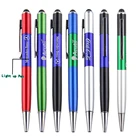metal led light twist ballpoint logo lantern pen