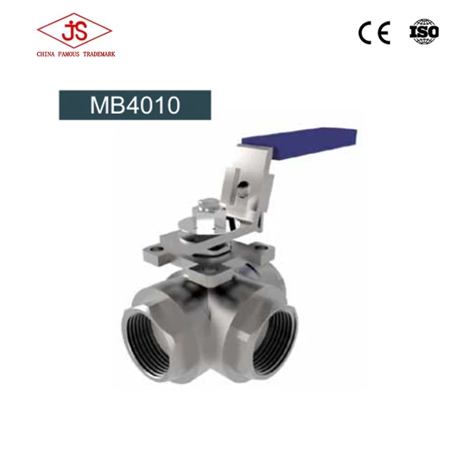 3-way ball valve reduce port 1000wog iso factory outlet low