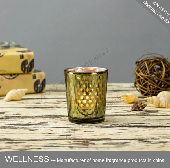 luxury glass scented candle jar
