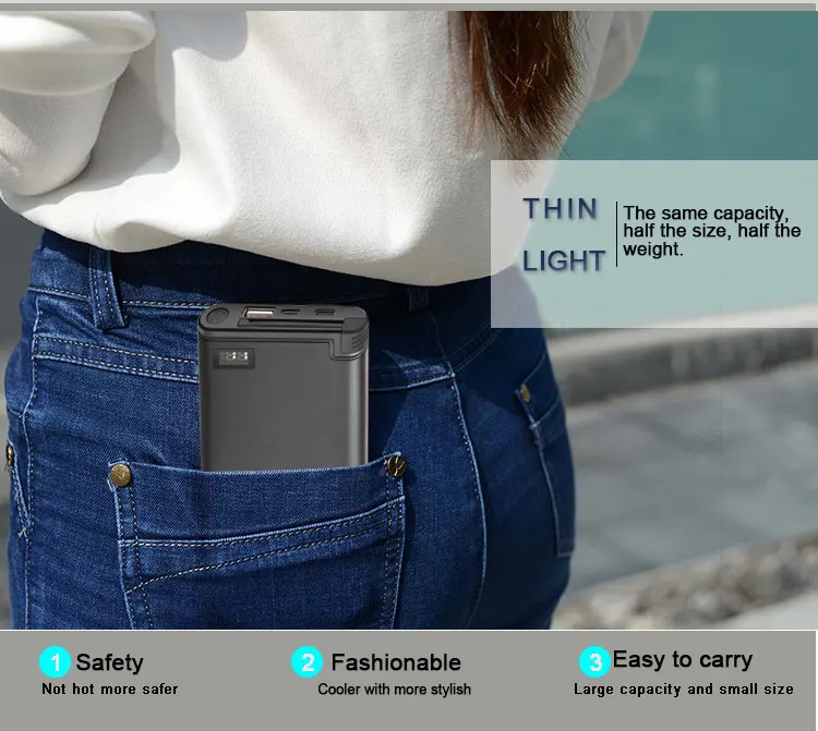 10000mAh Two-way Quick Charge 18W USB-C Type-C 2019 Fast Charging Power Bank - ANKUX.COM