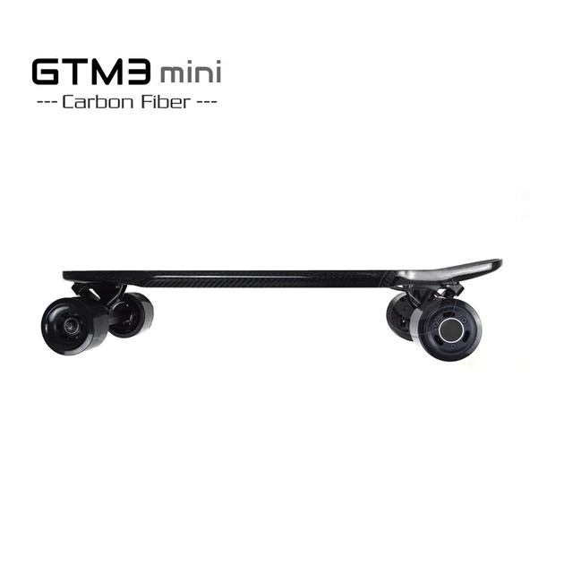 2018 NEW GTM3 mini kick tail carbon fiber electric skateboard fish board dual hub motor with polymer lithium battery