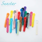 Dental brace accessories 1040 O rings orthodontic elastic colorful dental ligature tie