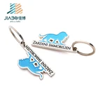 silver custom metal soft enamel animal lion gift keychain for cars