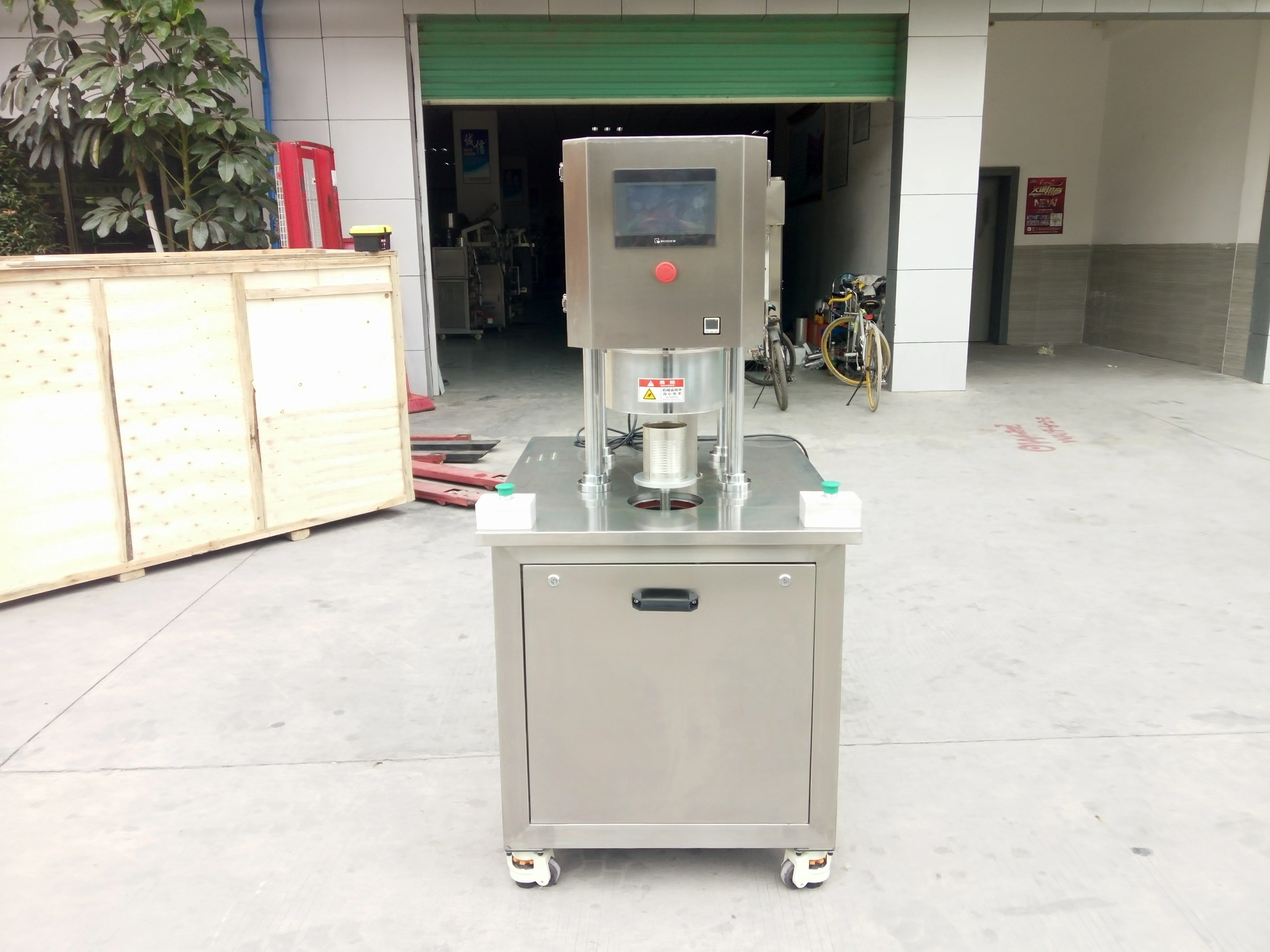New condition food tin can sealing machine nitrogen tin can sealing machine