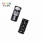 Untearable Microfiber Black Ghost Seamless Tube Bandana With Logo
