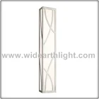 UL CUL Listed Light Supplier Nickel Hotel Bathroom Fixture Light With Glass Shade W40220