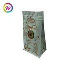 Custom Design Coffee Flat Bottom Side Gusset Printed Bags