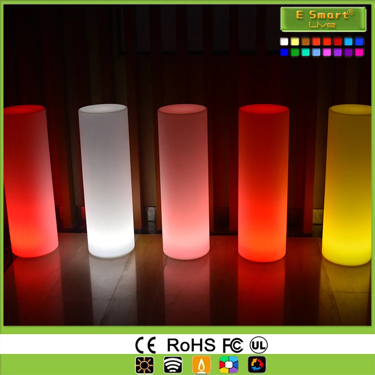Glowing Led Cylinder Light/led Glow Cylinder/led Floor Light Cylinder