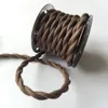 Vintage Antique Bronze Arts Decorative Lamp Wire, Fabric Braided Cable