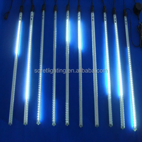 24v led snowfall tube light led meteor tube