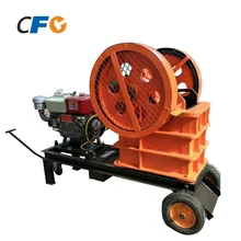 Low cost 10" x 6" small portable diesel stone jaw crusher for sale