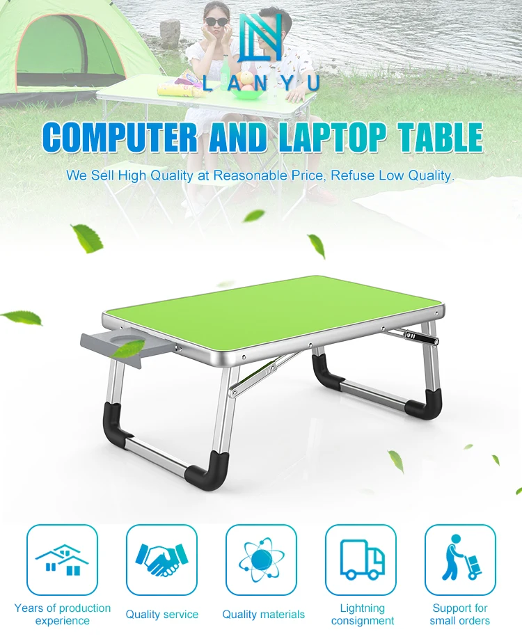 Folding Adjustable Portable Bedside Cheap Collapsible Laptop Table