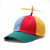 One Size Adjustable Snapback Hats Rainbow Propeller Spinner Caps