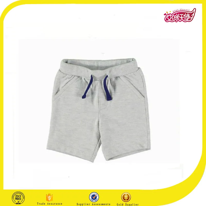 Grey PE sports class baby boy summer 2016 sequin shorts set for children sports style children cotton clothing