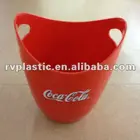 barware plastic ice cooler bucket/coolers/holders with 2 handles