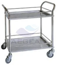 stainless steel food tray trolley