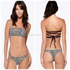 2019 hot selling print retro two piece sexy lady bikini