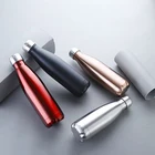 Customized logo student cup, cheap portable stainless steel drinking water bottles 350ml 500ml