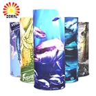 Multifunction Biker Microfiber Sublimation Printing Face Mask Magic Tube Fishing Custom Logo Bandana