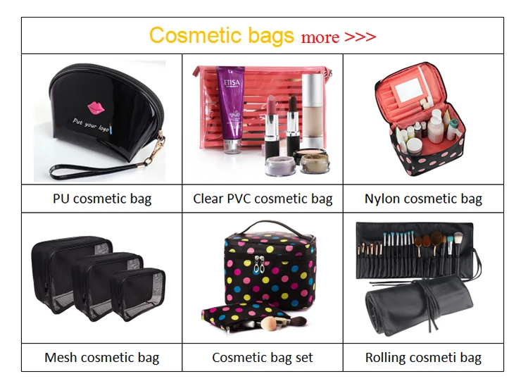 Source Custom waterproof round blank vinyl makeup bag cosmetic