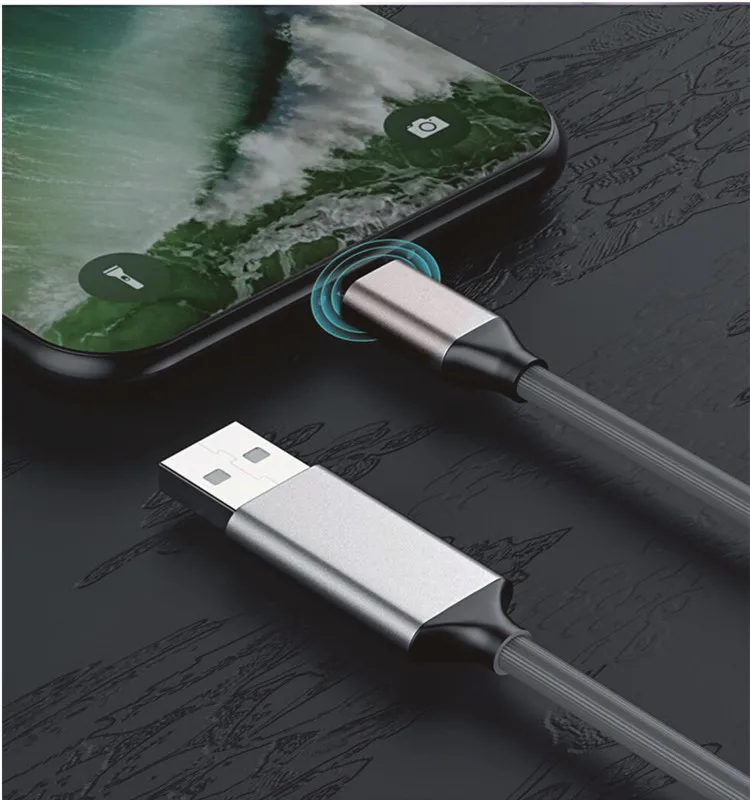 Micro Usb Type-C Magnetic Phone Cable LED Fast Charging Cable Mini Usb C Charge Cord Charging For Mobile - ANKUX.COM