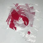Plastic oinafore custom printed disposable bibs for adults