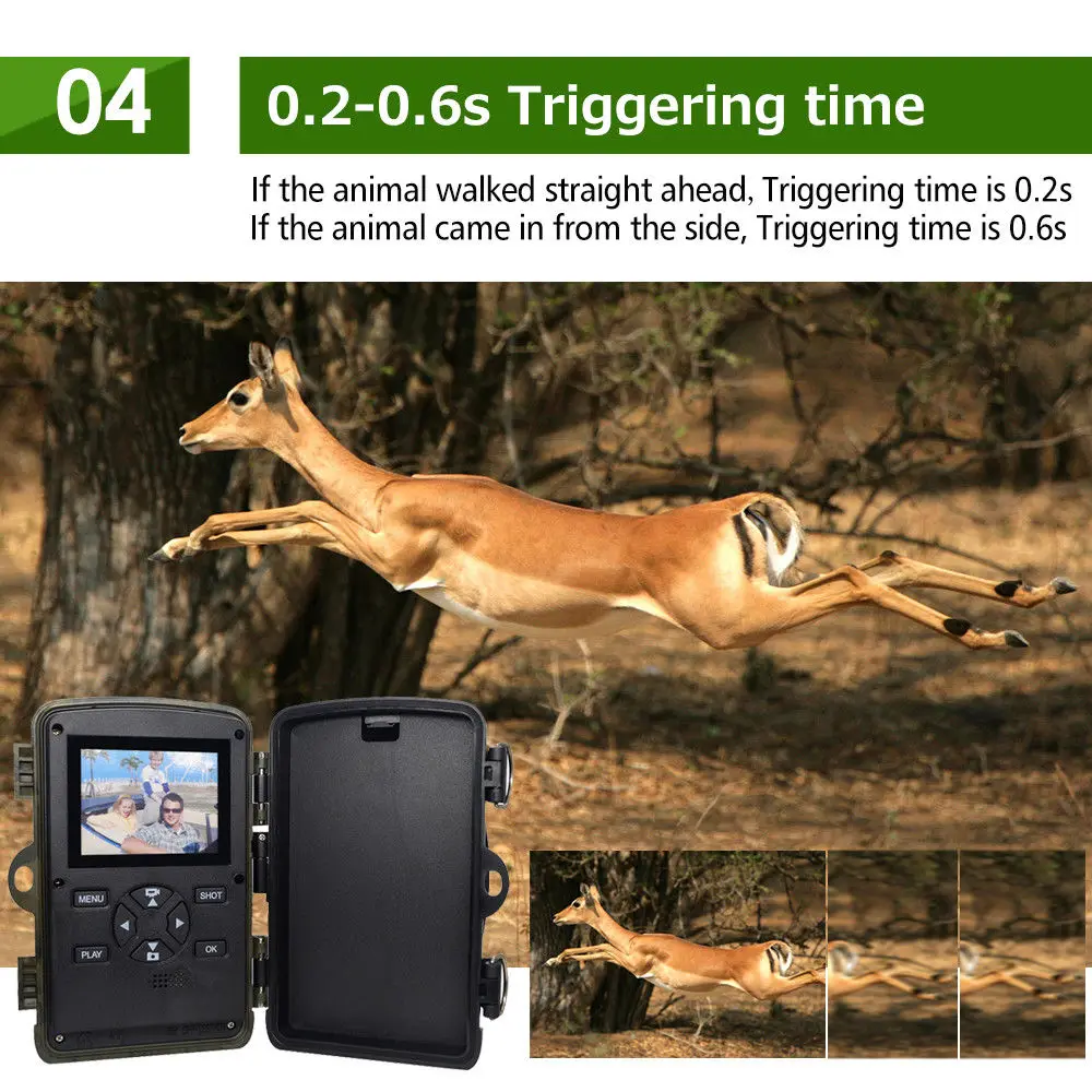 Wildlife Traps 16MP 1080P Hunting Trail Camera Farm Game Scouting Cam Night Vision With Time Lapse 65ft 120 Degree PIR Motion (10)