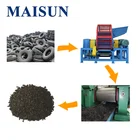 Recycling rubber machine old tire crushing