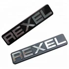 Cheap durable embossed alunimun metal logo nameplate badge