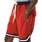 Custom Wholesale Men Drop Crotch Track Mesh Shorts