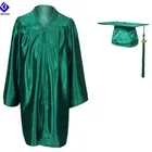 Children Graduation Cap And Gown Shiny Emerald Green