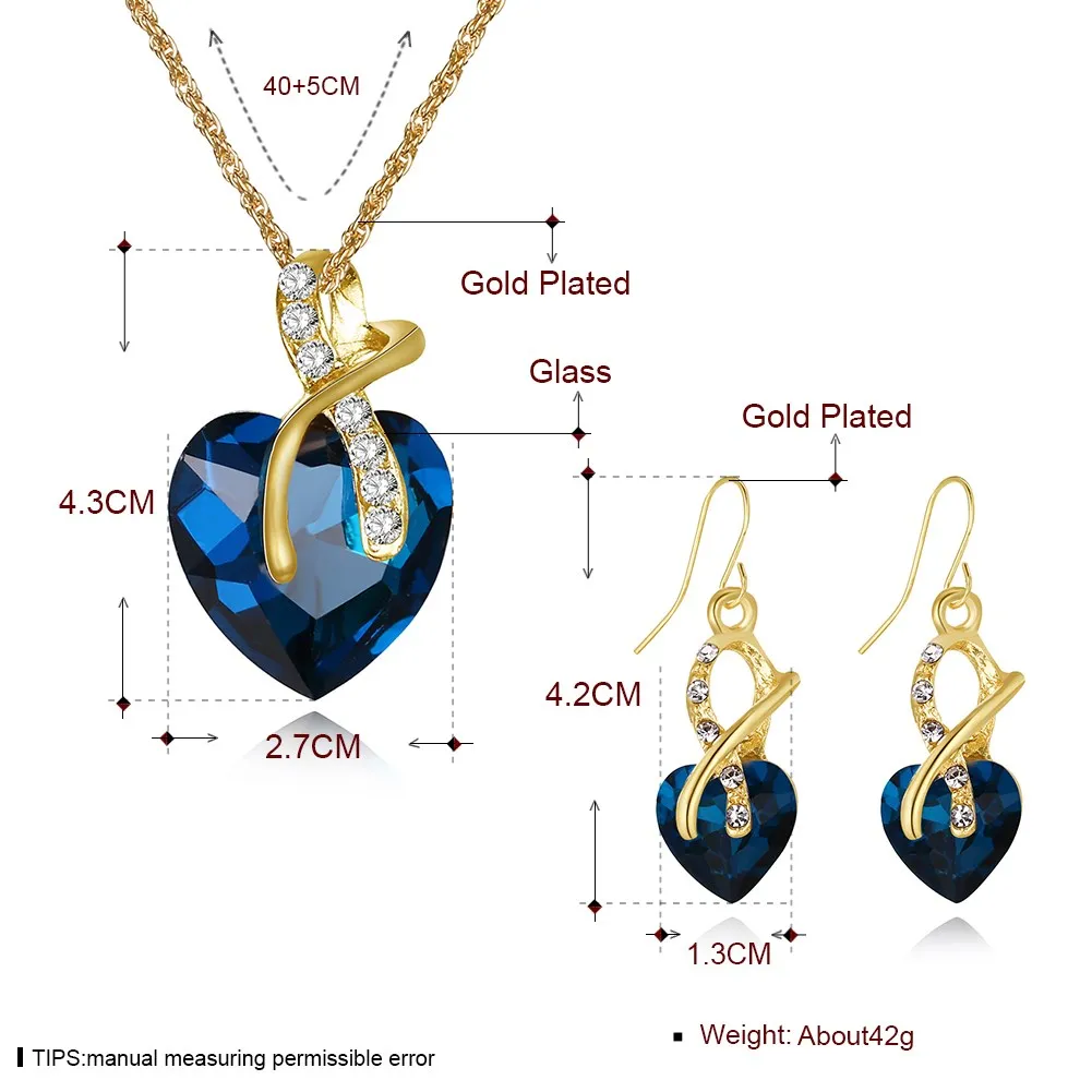 wholesale custom fashion gift women necklaces jewelry set