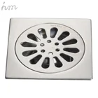 Tile insert square cleaning waste grates bathroom drain stainless steel shower drain floor drain