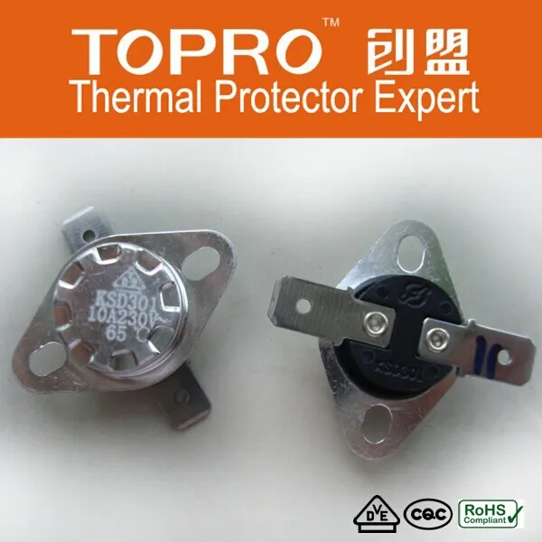 Thermal Overload Switch 16a 250v Ksd301 Thermostat With Quick Break