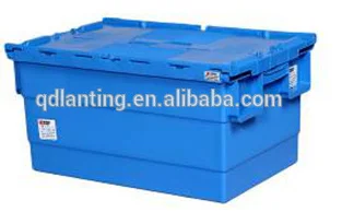 nestable plastic moving box warehouse storage plastic box