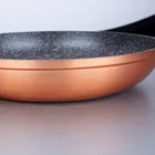 Induction Compatible Aluminum Non-stick Copper Frying Pan with Stainless Steel