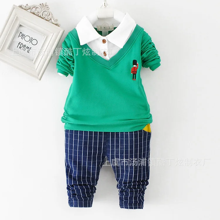 2015 Fashion Cotton Baby Suits Kids Clothes Family Clothing Baby Boy Clothing Set Vetement Enfant Ensemble Boy For Height