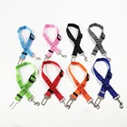 Adjustable cushioned nylon pet safety car seat belt for dogs