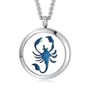 Cool scorpion design New Products Fashion Jewelry 30mm Pattern Stainless Steel Aroma Locket essential oil diffuser PJP123