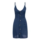 Elegant V-Neck A-Line Women Dress Sexy Backless Bow Tie Summer