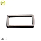 Leather handbag handle zinc alloy strap buckle metal Oval shape o ring buckle