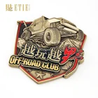 ETIE metal badge maker Free sample Aluminum Alloy promotional custom metal badge off-road racing for BMW and for audi car