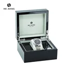Lacquered wooden watch box with customized logo