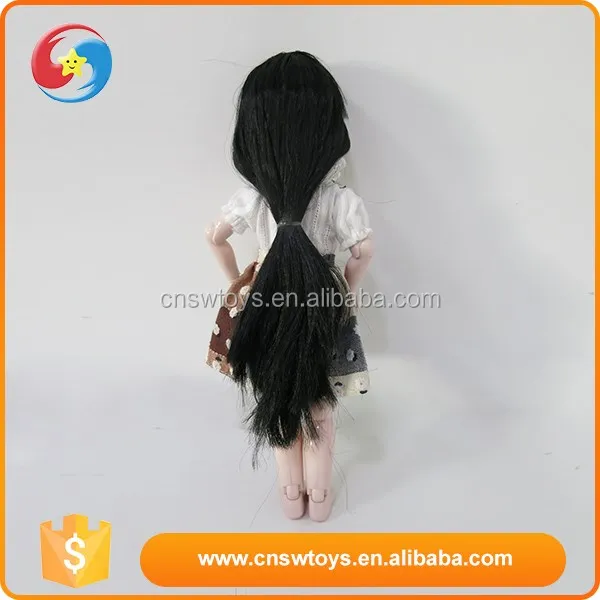 High quality big eyes black hair chinese girl plastic cheap baby dolls