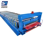 Fully Automatic Steel Corrugated Roof Sheet Sandwich Panel Roll Forming Machine
