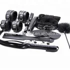 10pcs Kit Bed Bondage Set Collar Whip Hand Ankle Cuffs Restraint SM Tool