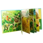 Elegant children kids CMYK coloring vivid fancy story pop up book printer