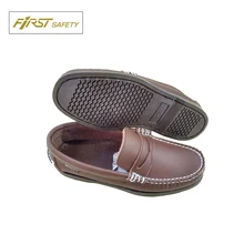 factory price latest fashion European wholesale customized comfort business leather genuine casual boat shoe for men low price